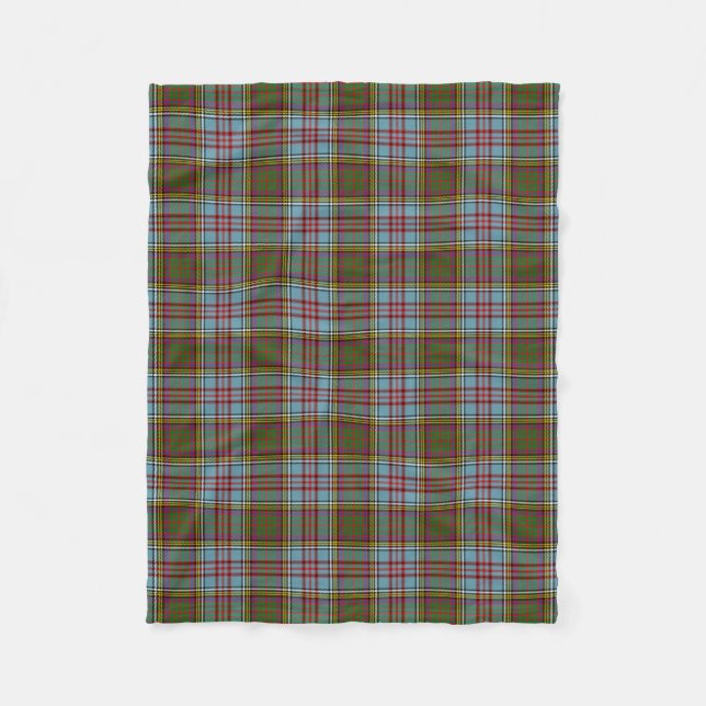 Clan Anderson Tartan Kariert Fleecedecke (Vorderseite)