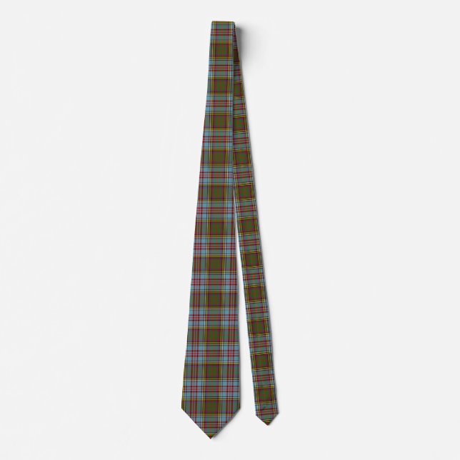 Clan Anderson Tartan Kariert Krawatte (Vorderseite)