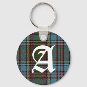 Clan Anderson Tartan Kariert Monogram Schlüsselanhänger