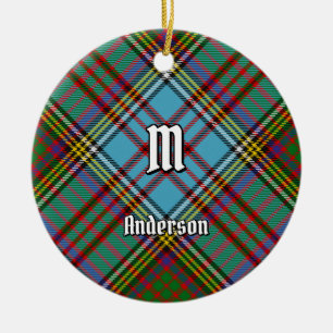 Clan Anderson Tartan Keramik Ornament