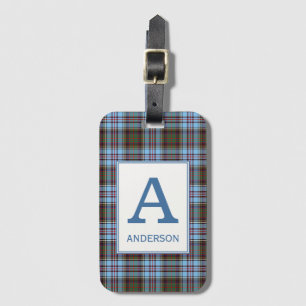Clan Anderson Tartan Mit Monogramm Gepäckanhänger