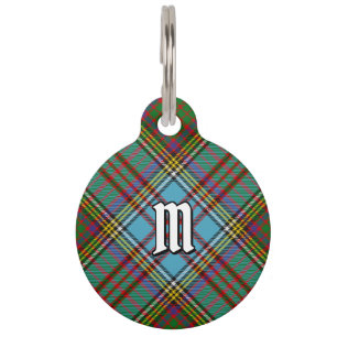 Clan Anderson Tartan Pet ID Tag Haustiermarke