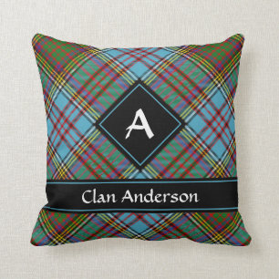 Clan Anderson Tartan Throw Pillow Kissen