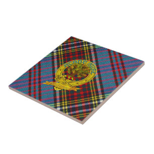Clan Anderson Tartan und Motif Fliese