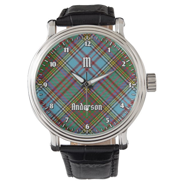 Clan Anderson Tartan Watch Armbanduhr (Vorderseite)