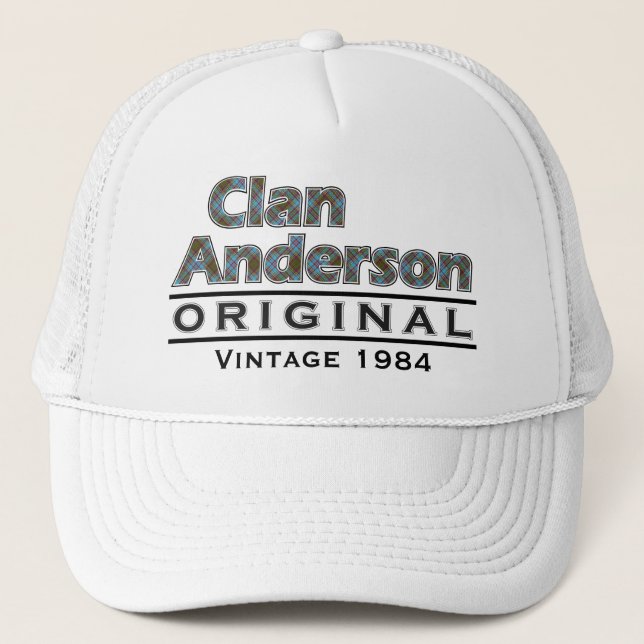 Clan Anderson Vintag anpassen Truckerkappe (Vorderseite)