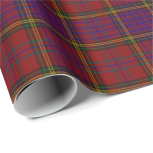 Clan Anderson von Kinnelieber Red Tartan Geschenkpapier