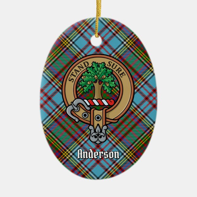 Clan Anderson Wappen Keramik Ornament (Vorne)