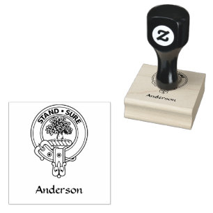 Clan Anderson Wappen Rubber Briefmarke Gummistempel