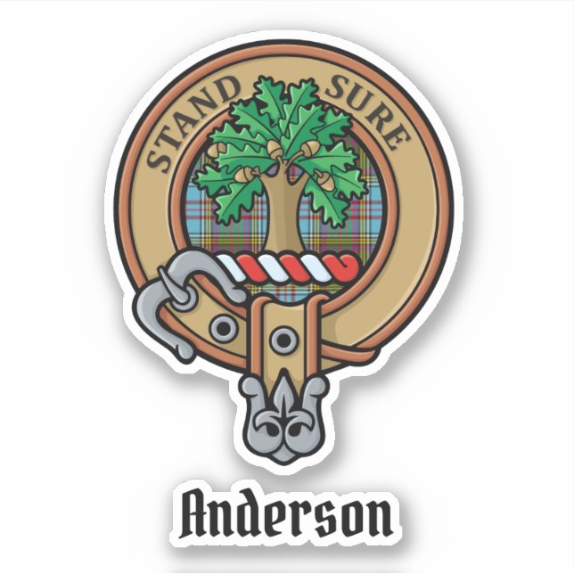 Clan Anderson Wappen Sticker (Vorderseite)