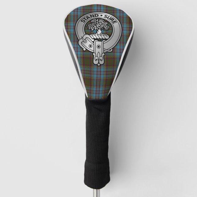 Clan Anderson Wappen & Tartan Golf Headcover (Vorderseite)