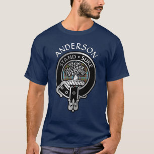 Clan Anderson Wappen & Tartan T - Shirt