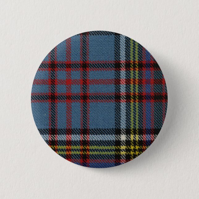 Clan-Andersontartan-Knopf Button (Vorderseite)