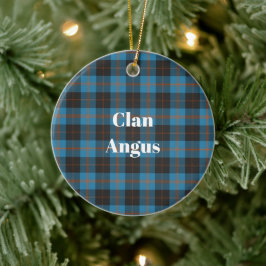 Clan Angus Ancient Tartan Keramik Ornament