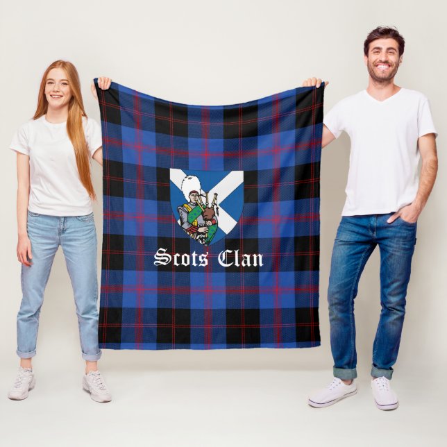 Clan Angus Modern Tartan Kariert Fleecedecke (Beispiel)