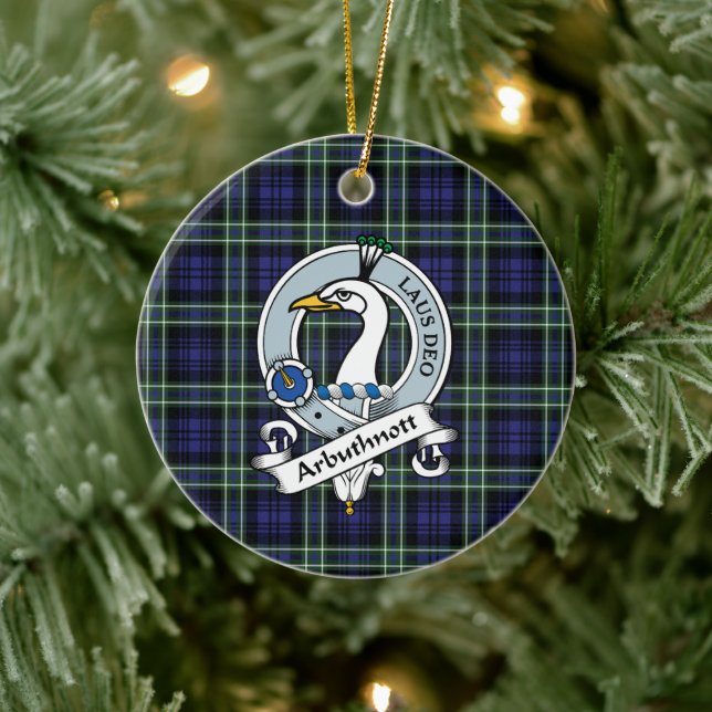 Clan Arbuthnot Abzeichen Tartan Kariert Keramik Ornament (Baum)
