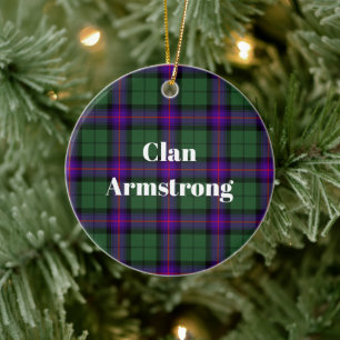 Clan Armstrong Modern Tartan Keramik Ornament
