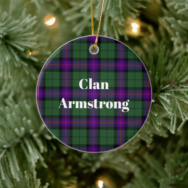 Clan Armstrong Modern Tartan Keramik Ornament (Baum)