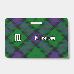 Clan Armstrong Tartan-Abzeichen Ausweis