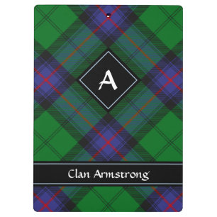 Clan Armstrong Tartan Clipboard Klemmbrett