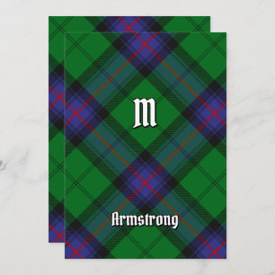 Clan Armstrong Tartan Einladung
