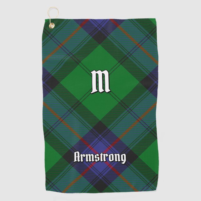 Clan Armstrong Tartan Golf Towel Golfhandtuch (Vorderseite)