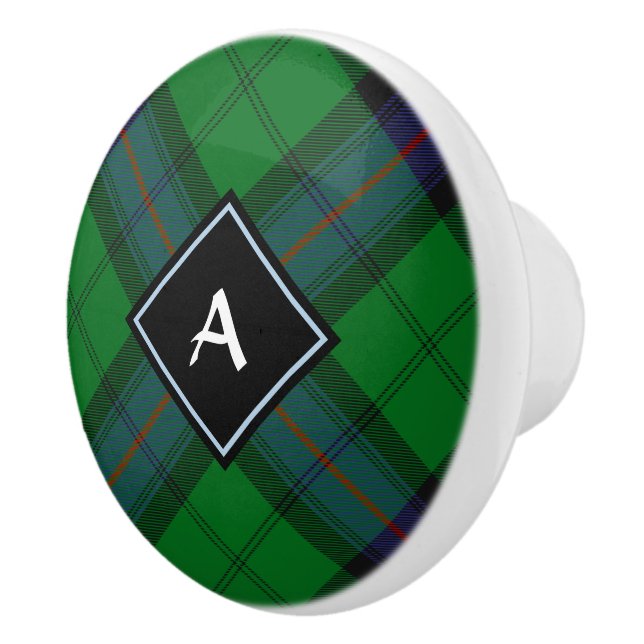 Clan Armstrong Tartan Keramik Knob Keramikknauf (Rechts)