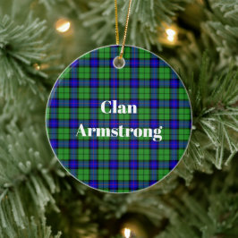 Clan Armstrong Tartan Keramik Ornament