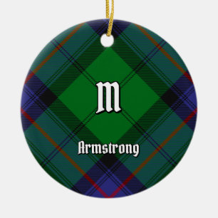 Clan Armstrong Tartan Keramik Ornament