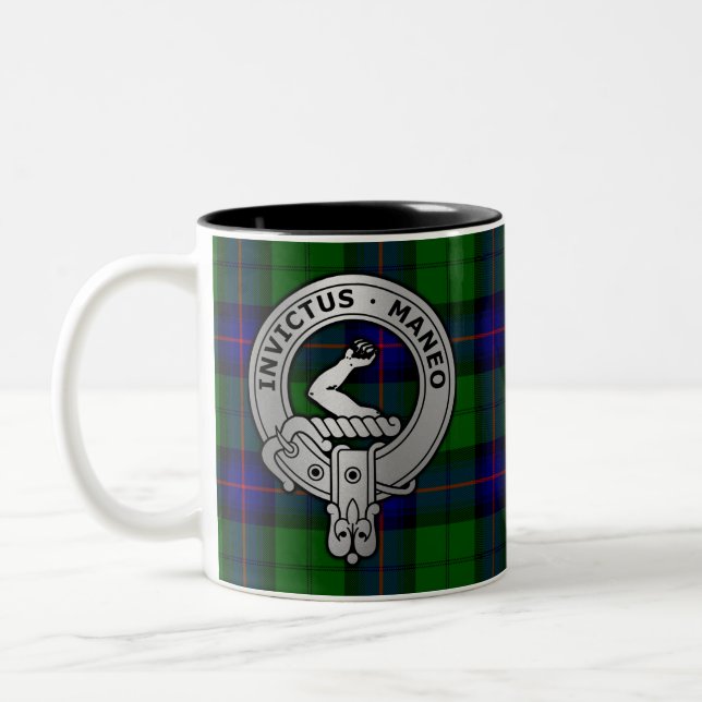 Clan Armstrong Tartan Wappen Zweifarbige Tasse (Links)