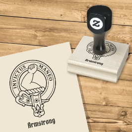 Clan Armstrong Wappen Rubber Briefmarke Gummistempel