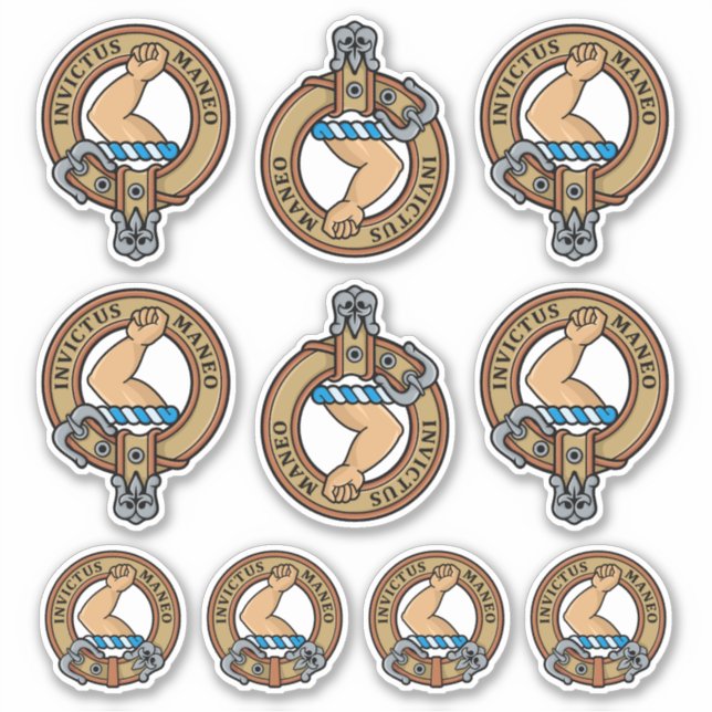 Clan Armstrong Wappen Sticker Set (Vorderseite)
