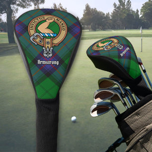 Clan Armstrong Wappen über Tartan Golf Head Cover Headcover