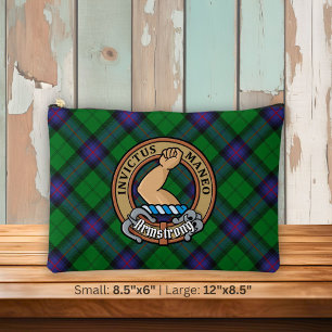 Clan Armstrong Wappen über Tartan Zubehörtasche