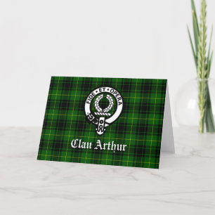 Clan Arthur / MacArthur Wappen und Tartan Karte