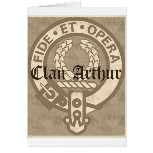 Clan Arthur Wappen Abzeichen Antique (Vorne)