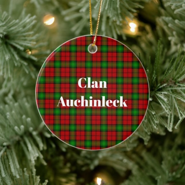 Clan Auchinleck Tartan Keramik Ornament (Baum)
