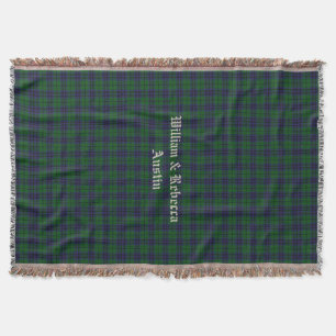 Clan Austin Tartan Kariertes Custom Throw Blanket Decke