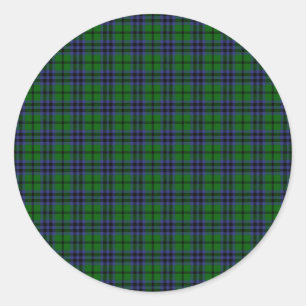 Clan Austin Tartan Runder Aufkleber