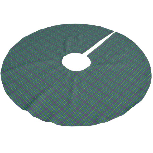 Clan Bailey Tartan Polyester Weihnachtsbaumdecke (Schrägansicht)