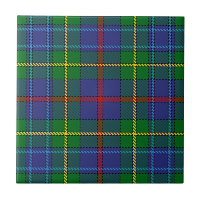 Clan-BaileyTartan Fliese (Vorderseite)