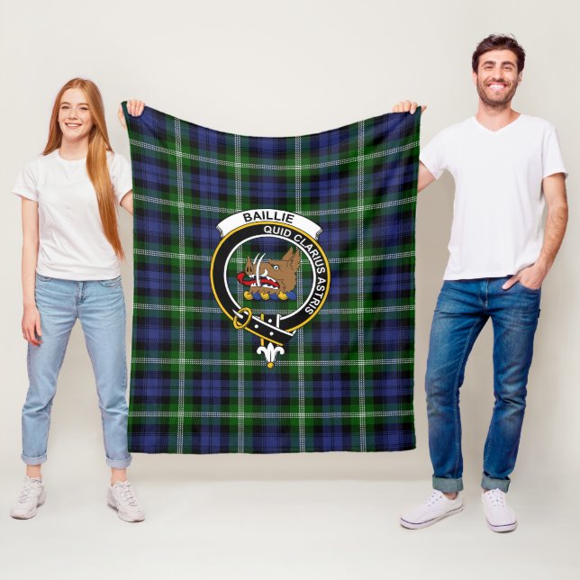 Clan Baillie Tartan Kariert Fleecedecke (Beispiel)