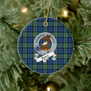 Clan Baird Ancient Abzeichen Tartan Plaid Keramik Ornament