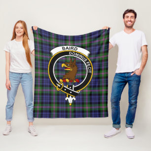 Clan Baird Modern Tartan Kariert Fleecedecke