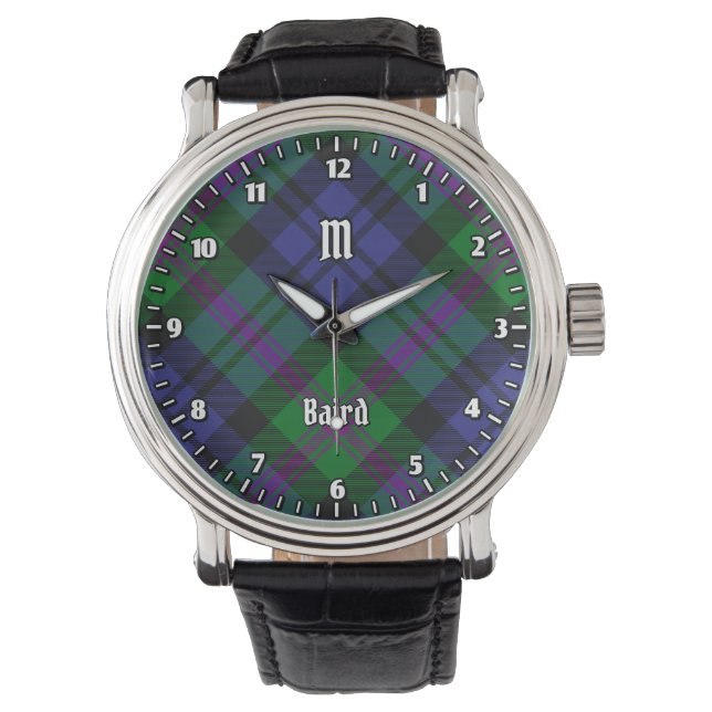 Clan Baird Tartan Armbanduhr (Vorderseite)