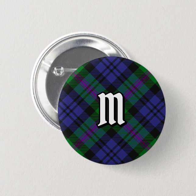 Clan Baird Tartan Button (Vorne & Hinten)