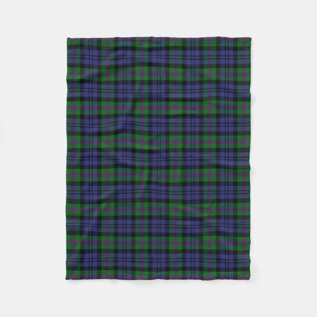 Clan Baird Tartan Fleecedecke (Vorderseite)