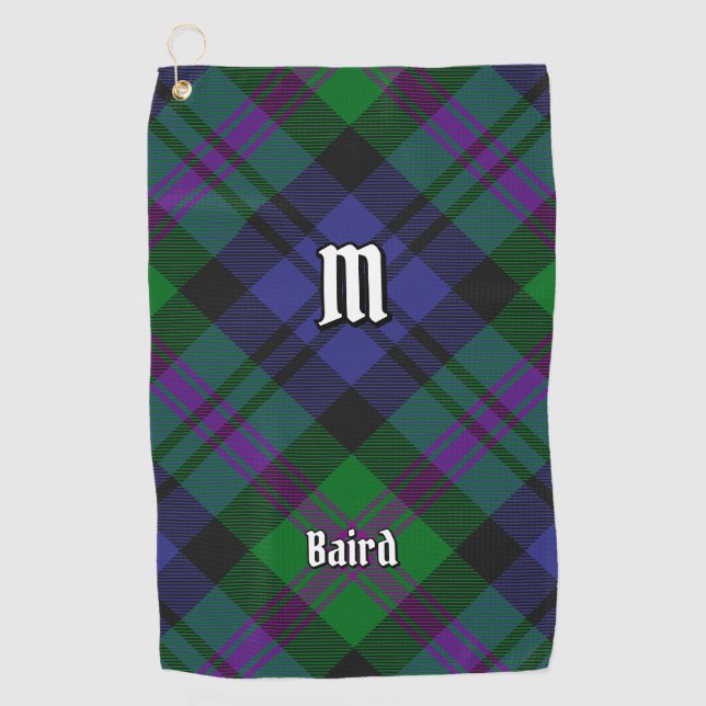 Clan Baird Tartan Golfhandtuch (Vorderseite)