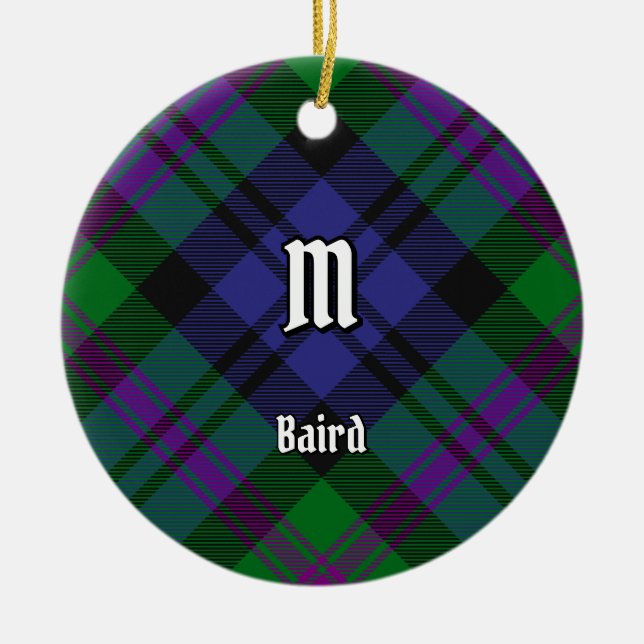 Clan Baird Tartan Keramik Ornament (Vorne)