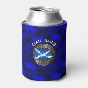 Clan Baird Tartan Knot & Flag Dosenkühler